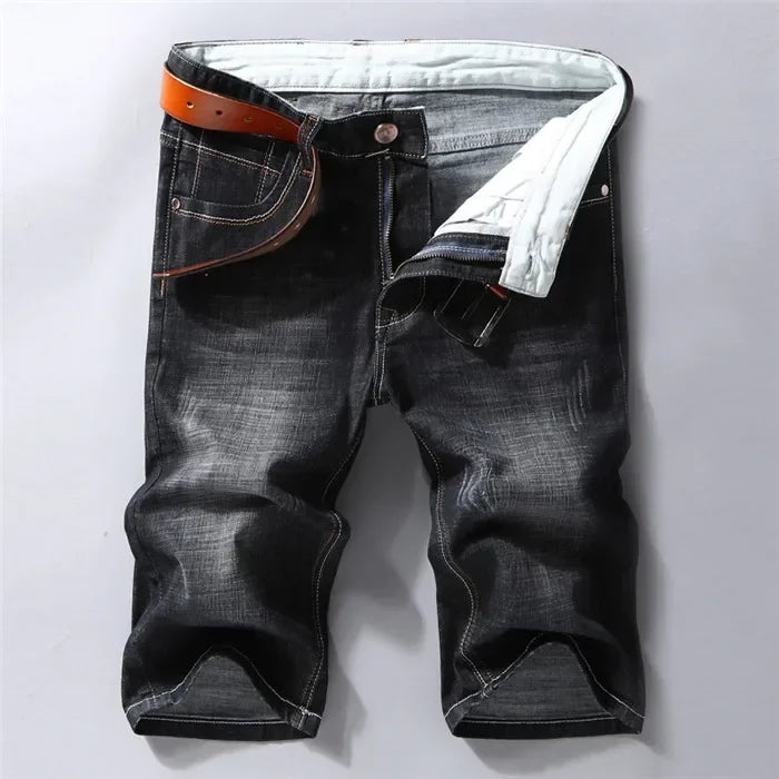 Slim Fit Denim Shorts